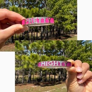 Pink & Purple  'Pretty Mighty' Double Side Bracelet